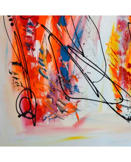 grand tableau moderne multicolore