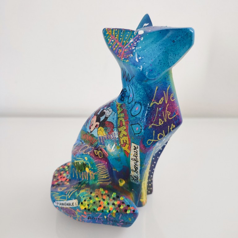 sculpture renard pop art