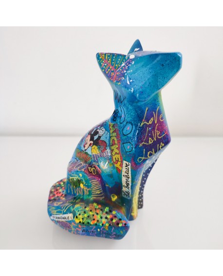 sculpture renard pop art
