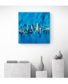 tableau bleu or