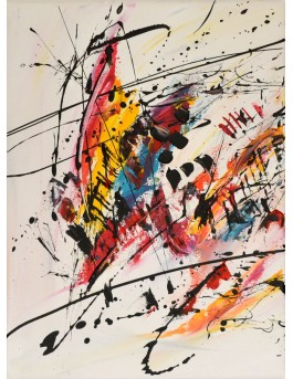 triptyque multicolore