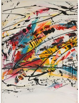 triptyque multicolore