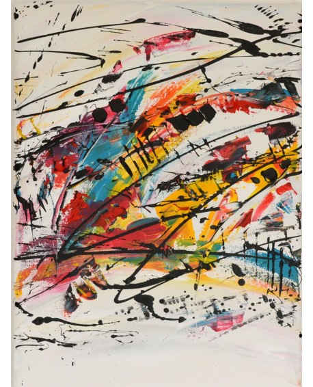 triptyque multicolore