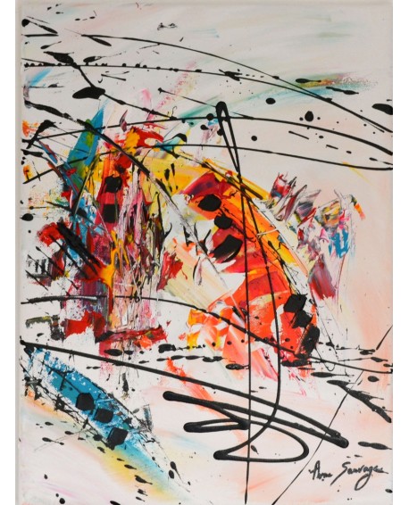 triptyque multicolore