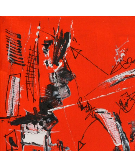tableau moderne orange