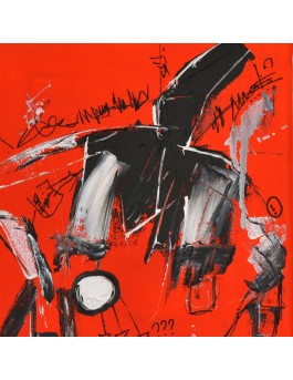 tableau moderne orange