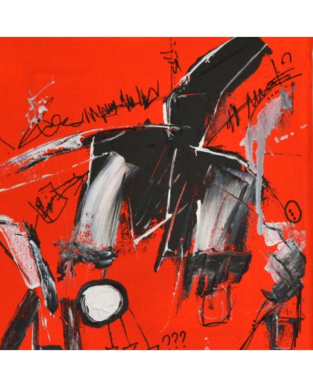 tableau moderne orange