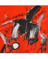 tableau moderne orange