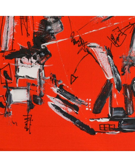 tableau moderne orange