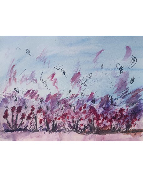 peinture aquarelle fleurs
