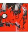 tableau moderne orange