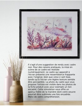 peinture aquarelle abstraite moderne