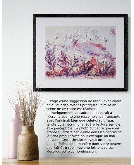 peinture aquarelle abstraite moderne
