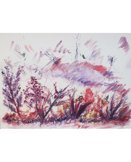 peinture aquarelle moderne