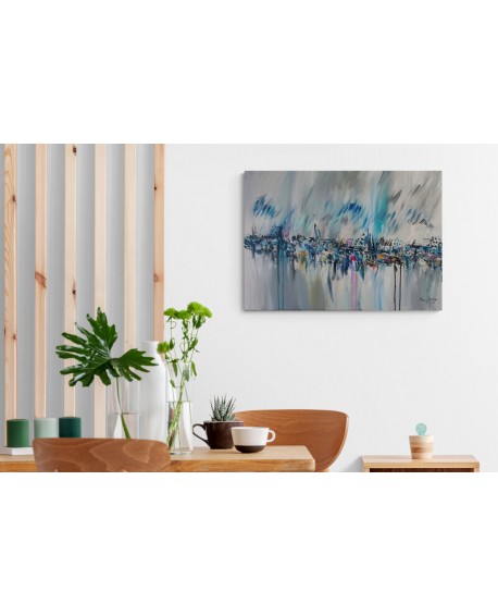 tableau moderne gris