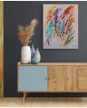 tableau abstrait coloré