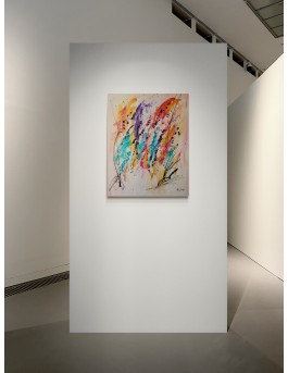 peinture abstraite colorée