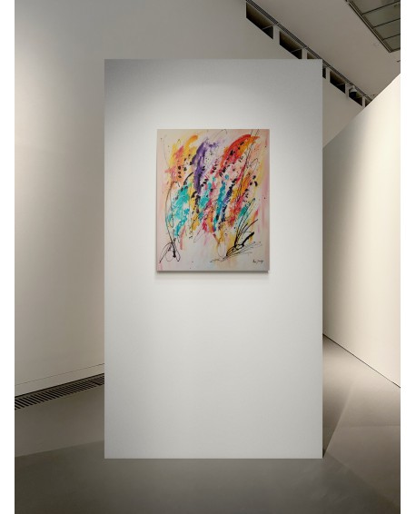 peinture abstraite colorée