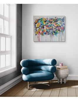 tableau multicolore grand format