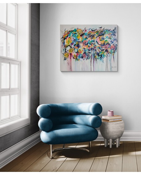 tableau multicolore grand format