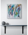 tableau abstrait moderne coloré