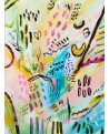 petit tableau abstrait multicolore joyeux