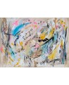 tableau abstrait moderne coloré