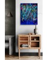 tableau bleu profond moderne