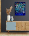 tableau bleu original moderne