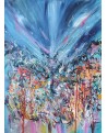 peinture florale abstraite