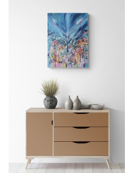 tableau abstrait contemporain artiste