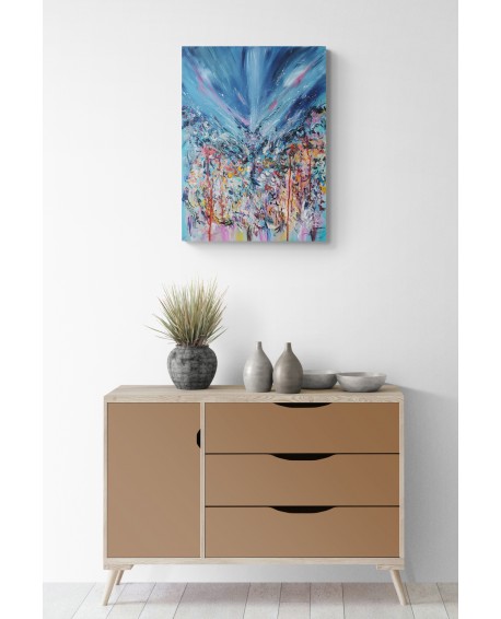 tableau abstrait contemporain artiste
