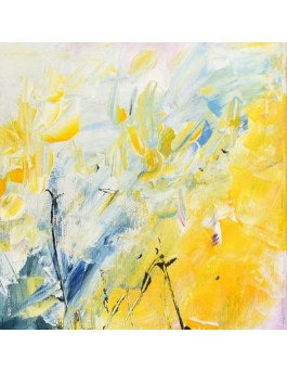Tableau abstrait au couteau