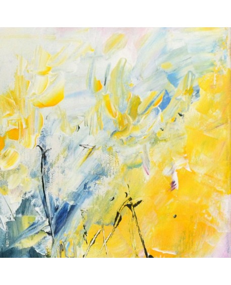 Tableau abstrait au couteau