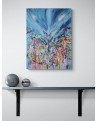 peinture abstraite fleurs