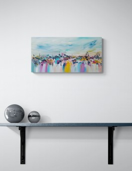 tableau abstrait moderne coloré