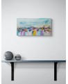 tableau abstrait moderne coloré