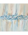 grand tableau abstrait beige crème