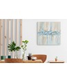grand tableau abstrait beige