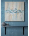 grand tableau abstrait contemporain beige