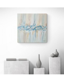 grand tableau abstrait moderne beige