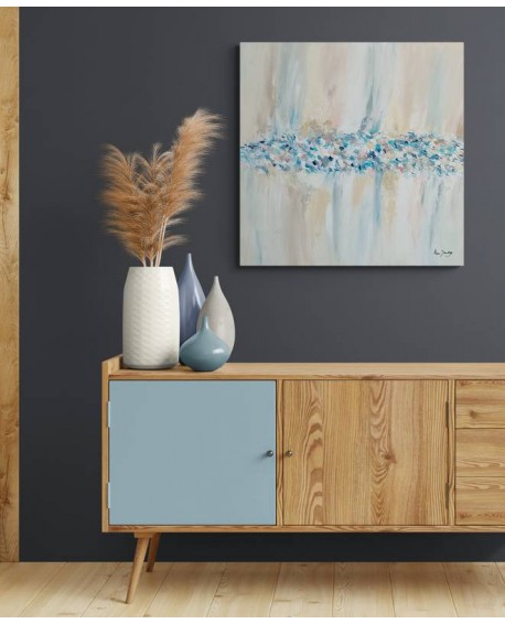 grand tableau abstrait moderne épuré