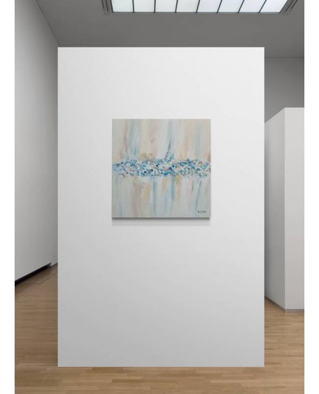 grande peinture abstraite moderne beige