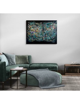 grand tableau abstrait contemporain