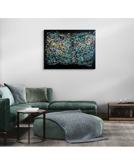 grand tableau abstrait contemporain
