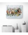 grand tableau abstrait contemporain acrylique original