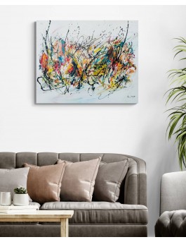 grand tableau d'artiste peintre