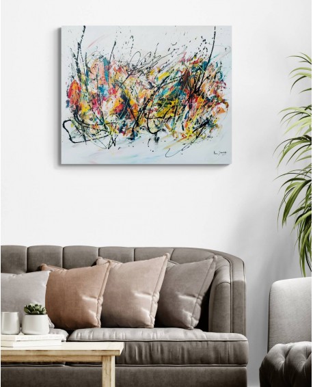 grand tableau d'artiste peintre