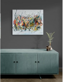 grand tableau abstrait artiste