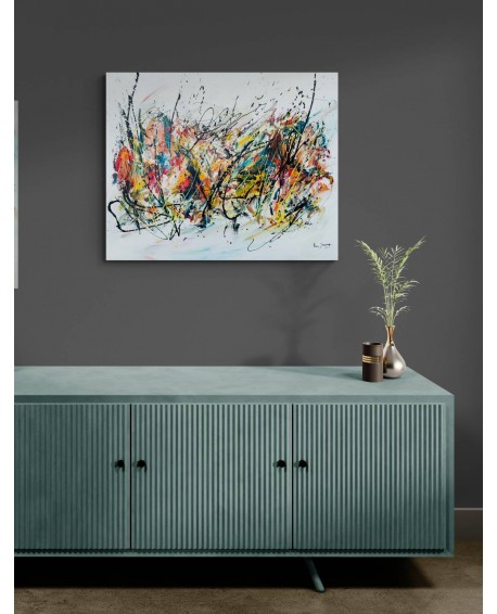 grand tableau abstrait artiste